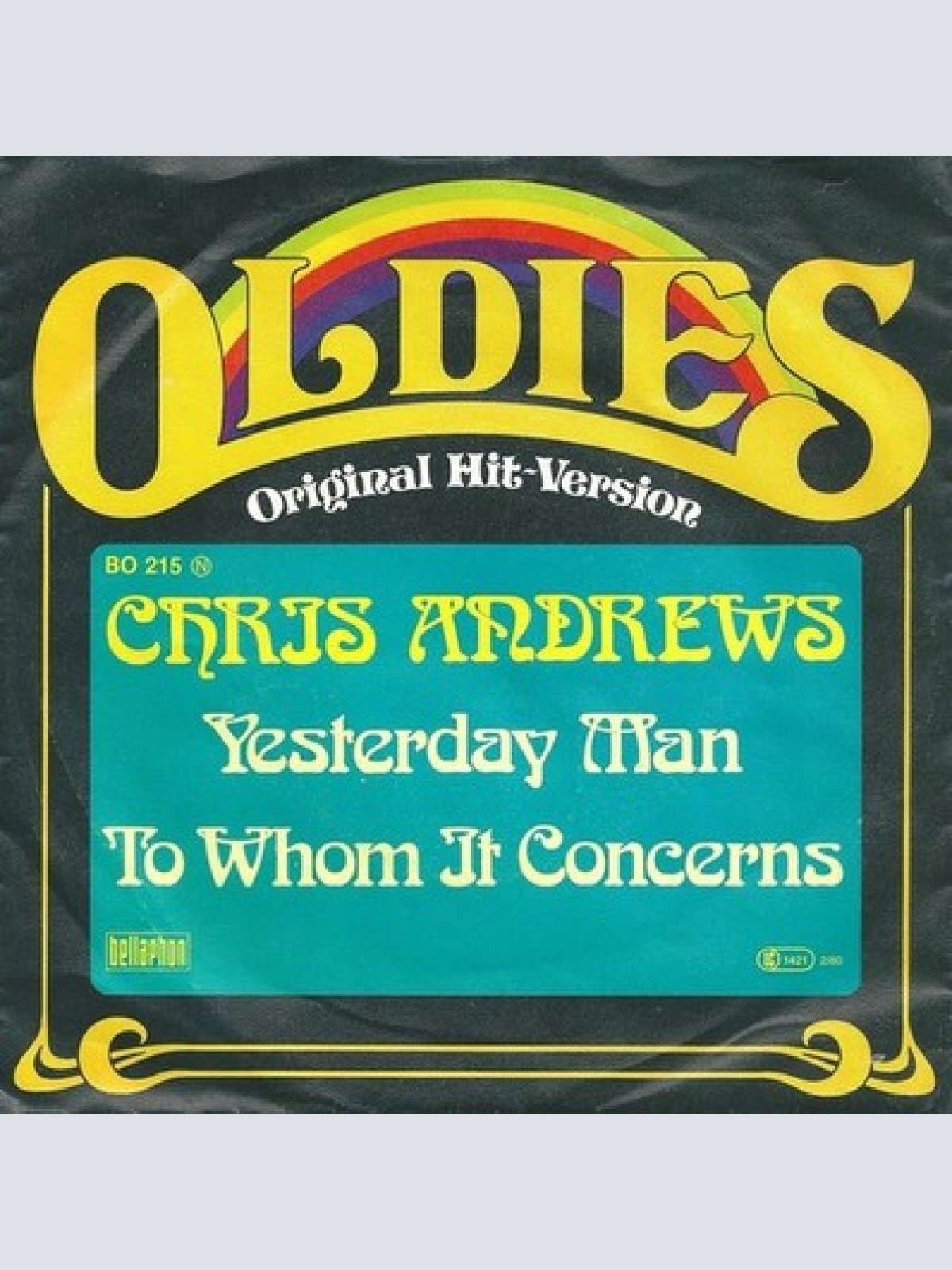 7", Single Chris Andrews (3) - Yesterday Man / To Whom It Concerns