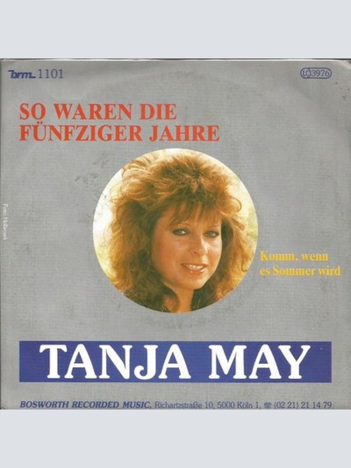 7", Single Tanja May - So Waren Die Fünfziger Jahre