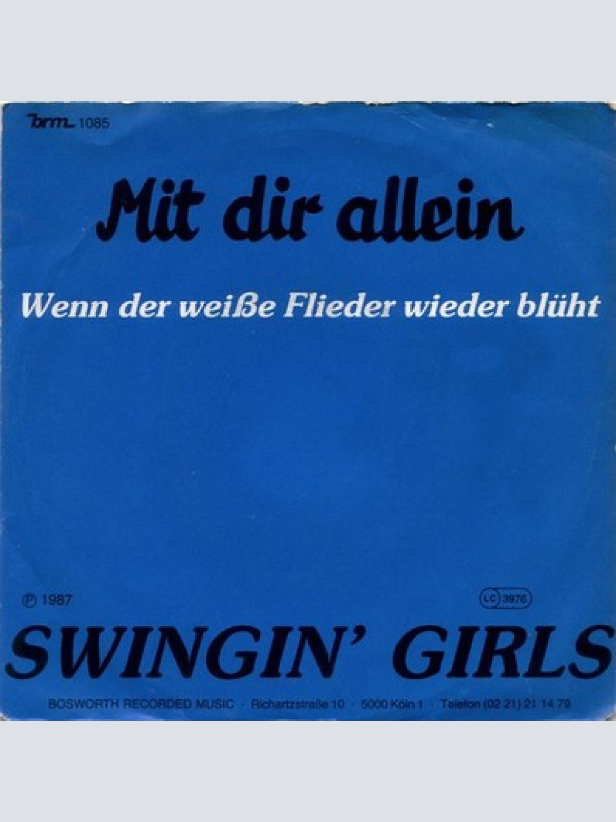 7", Single Swingin' Girls - Mit Dir Allein