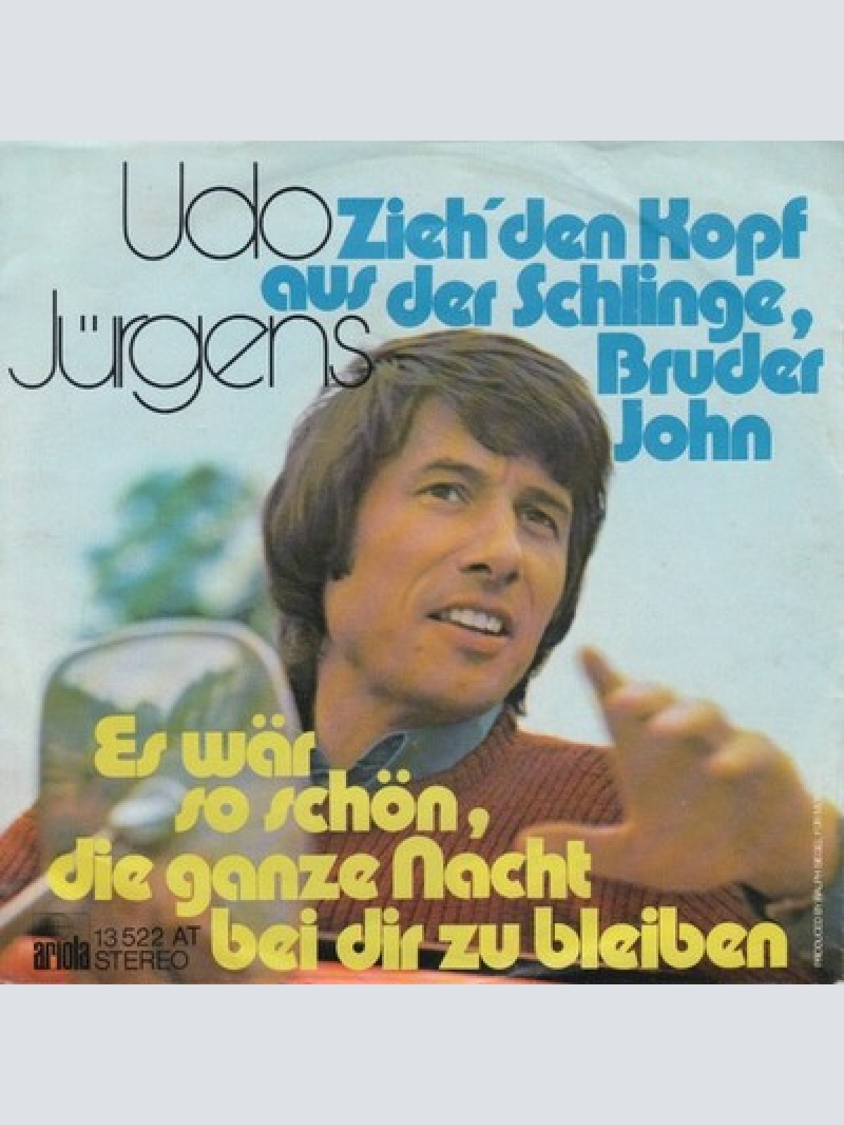 7", Single, Pap Udo Jürgens - Zieh' Den Kopf Aus Der Schlinge, Bruder John