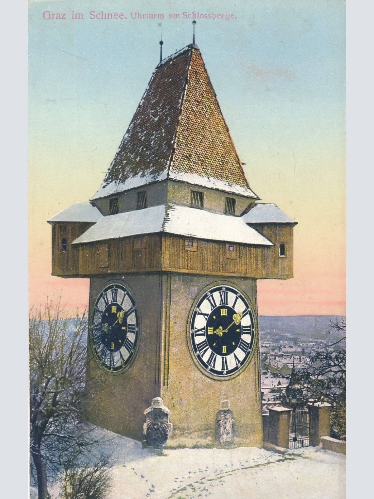 AK aus Graz Uhrenturm Steiermark Ansichtskarte (17316)