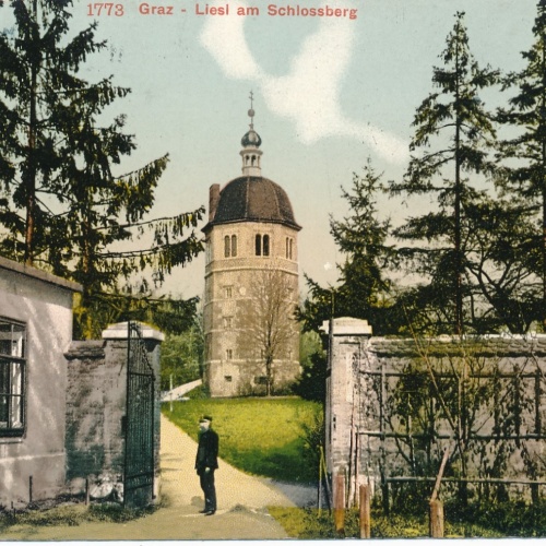 AK aus Graz Liesl am Schlossberg Steiermark Ansichtskarte (17322)