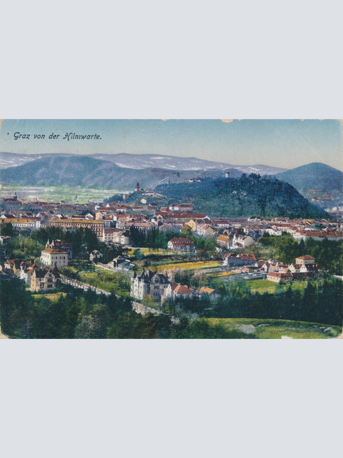 AK aus Graz von der Hilmwarte Steiermark Ansichtskarte (17324)