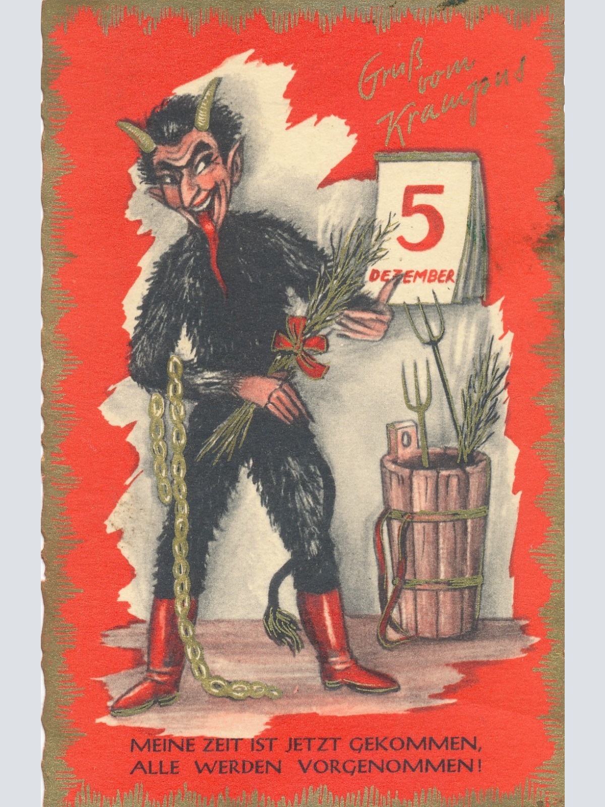 AK gruß vom Krampus Ansichtskarte (17337)