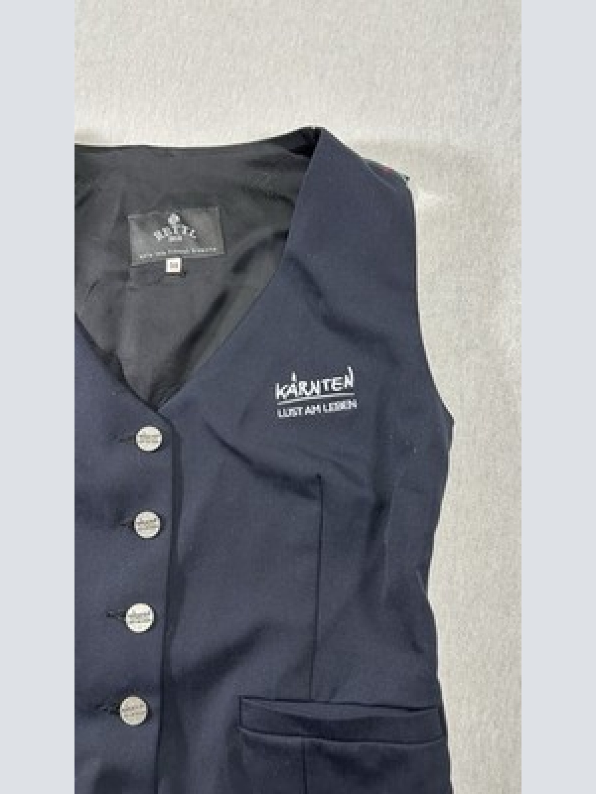 Rettl Kärnten Karo Trachten Gilet Blau Damen Größe 38 Kärnten Lust am Leben