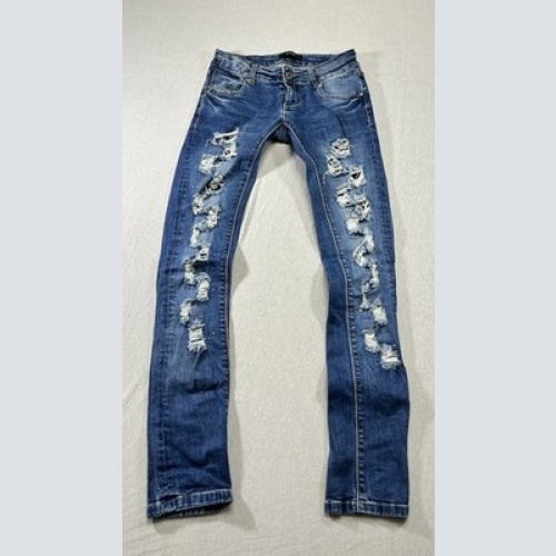 Invictus Ripped Jeans im Vintage look Blau Größe S Maße auf Fotos