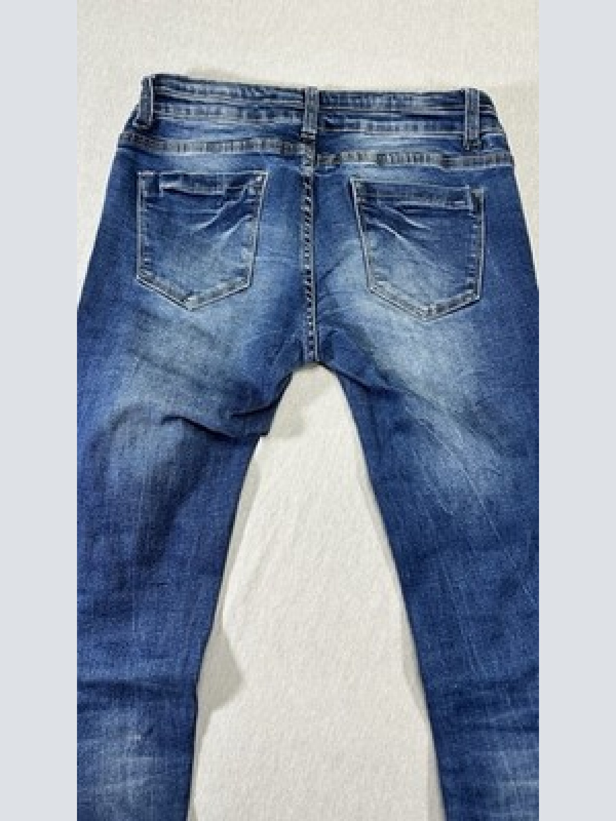 Invictus Ripped Jeans im Vintage look Blau Größe S Maße auf Fotos