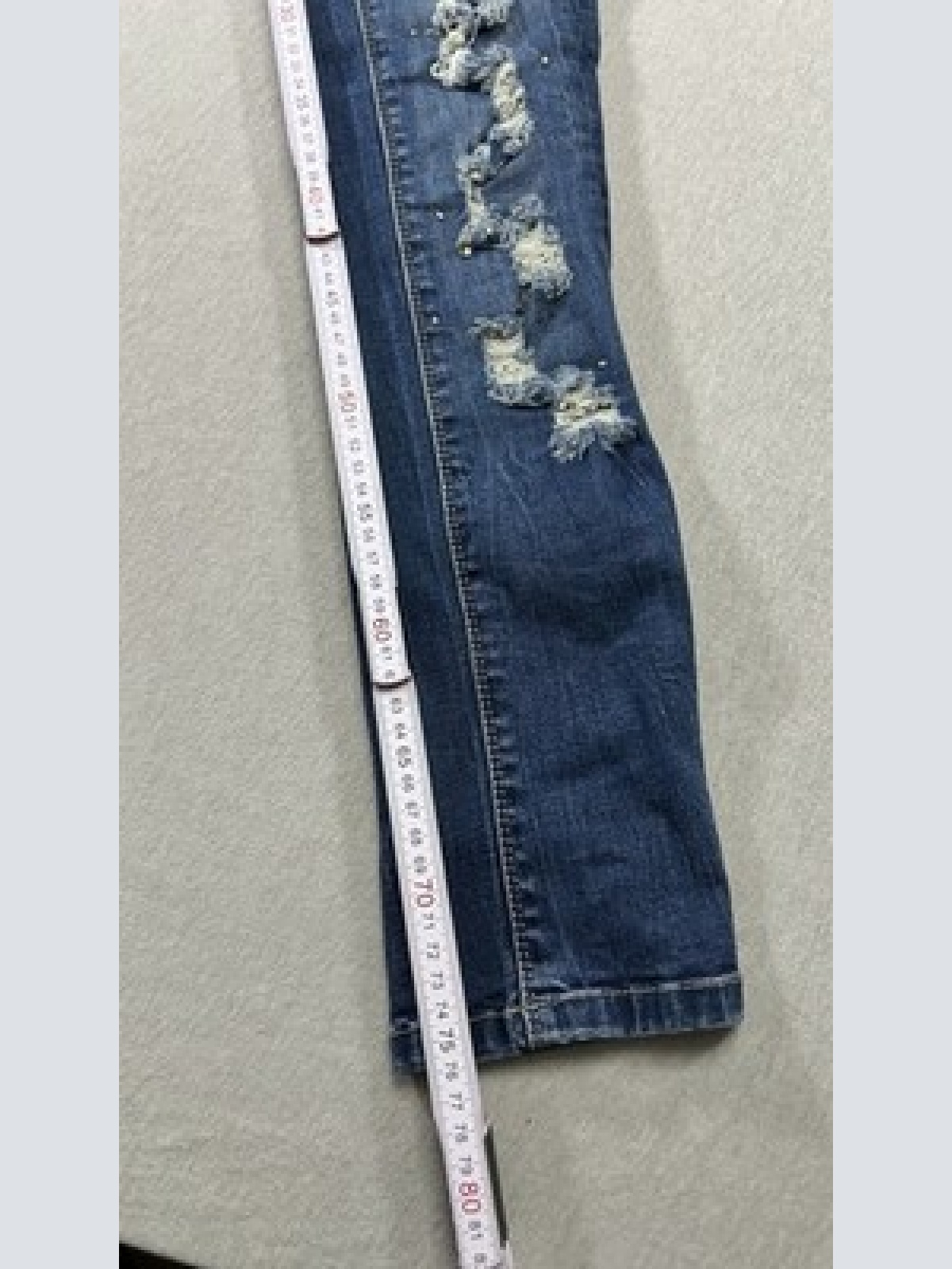 Invictus Ripped Jeans im Vintage look Blau Größe S Maße auf Fotos