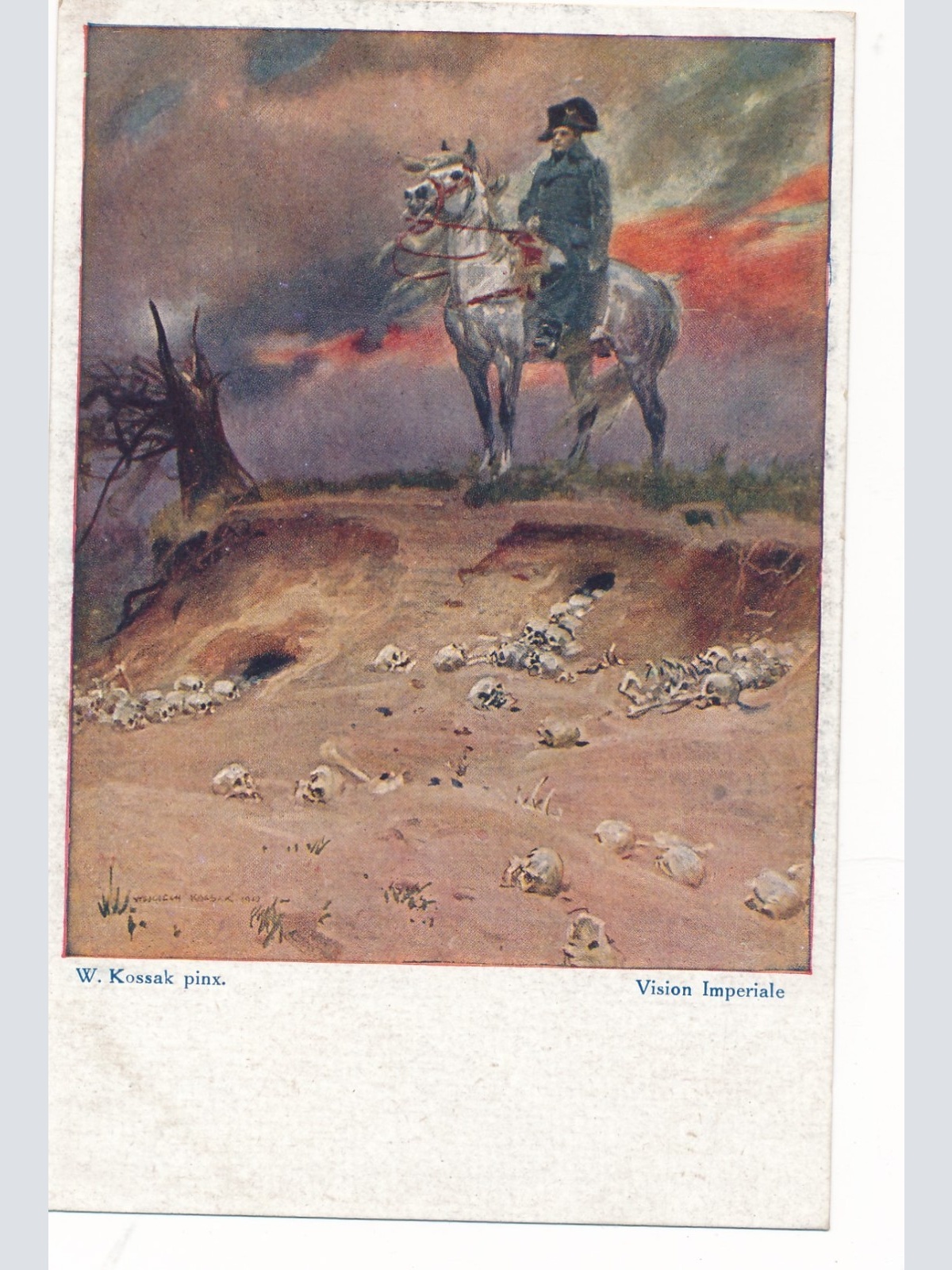 AK Militaria mit Napoleon Vision Imperiale Ansichtskarte (17386)