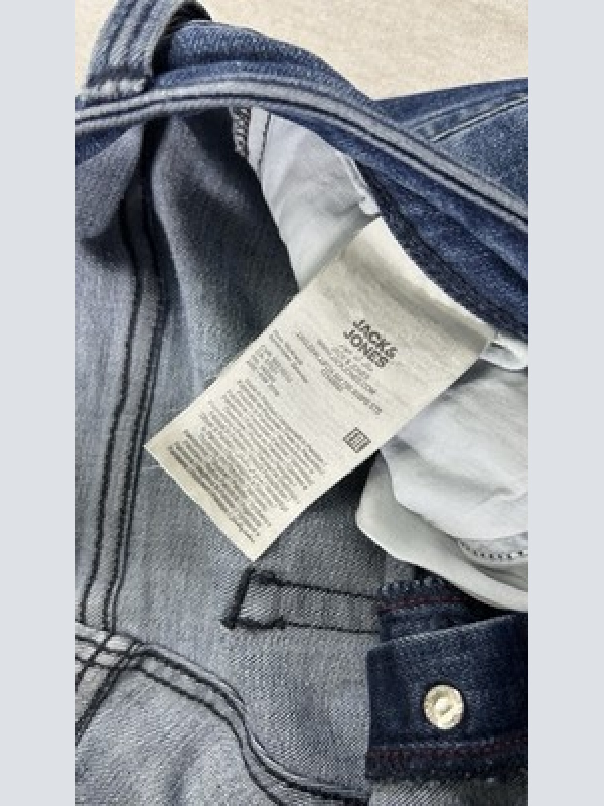 Jack & Jones Slim/Glenn Denim Jeans Herren Blau Größe W29 L32 Maße auf Fotos