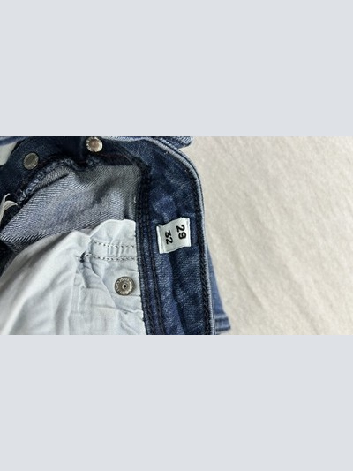 Jack & Jones Slim/Glenn Denim Jeans Herren Blau Größe W29 L32 Maße auf Fotos