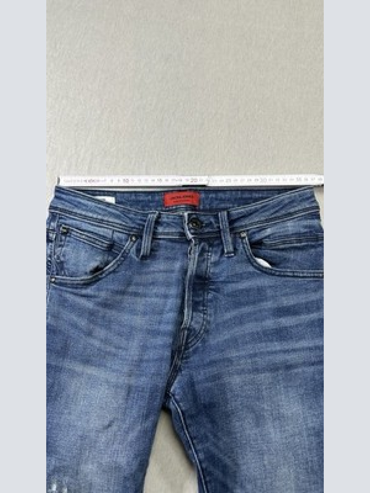 Jack & Jones Slim/Glenn Denim Jeans Herren Blau Größe W29 L32 Maße auf Fotos