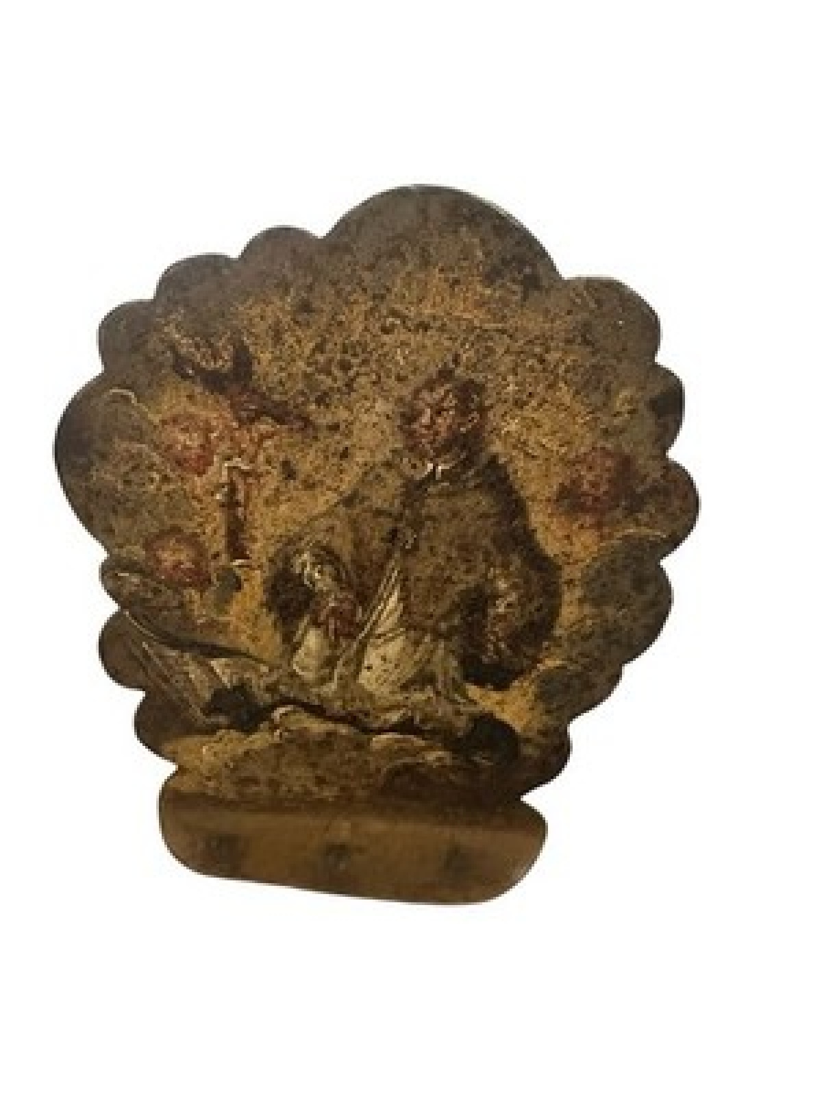 Religiöse Volkskunst Opferstock Kollekte um 1860 / 1880