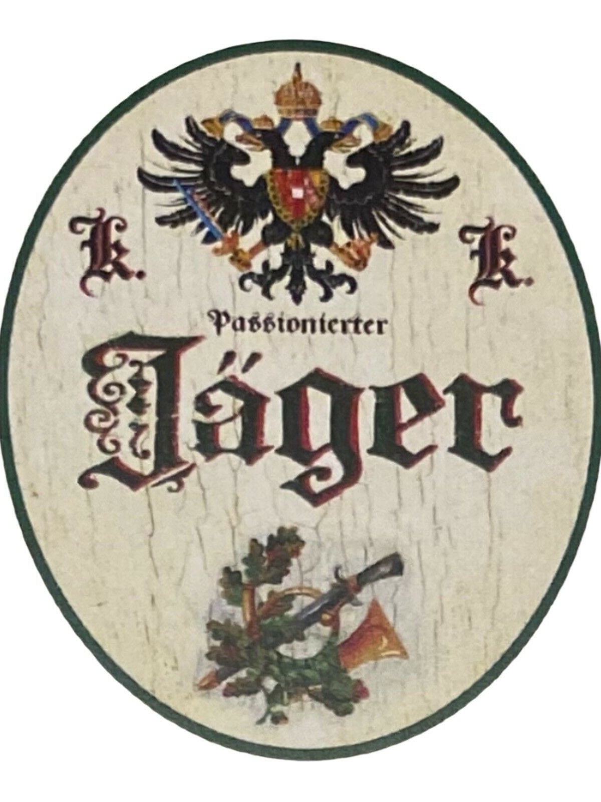 Kuk nostalgie holz schild  passionierter jäger
