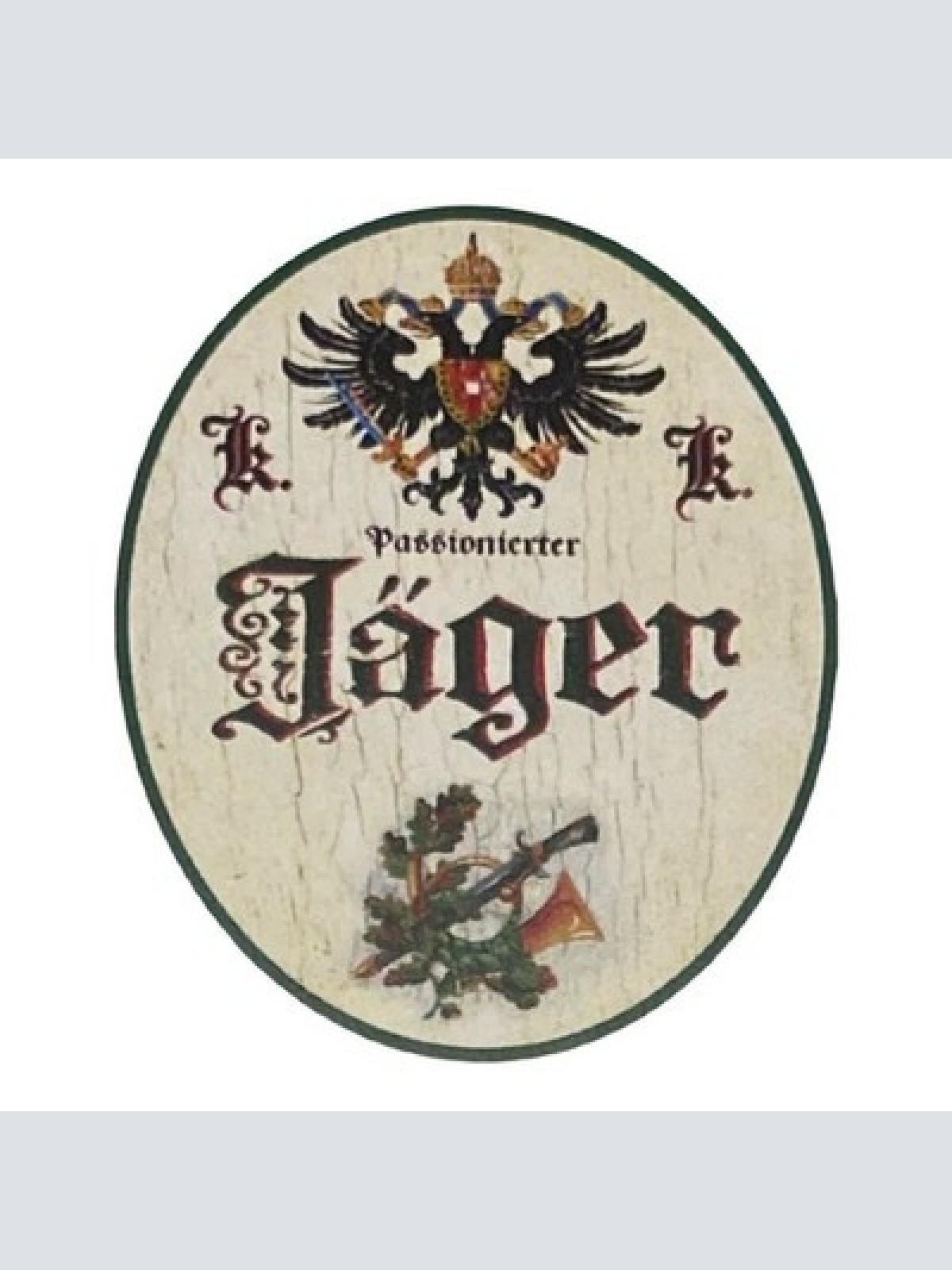 Kuk nostalgie holz schild  passionierter jäger