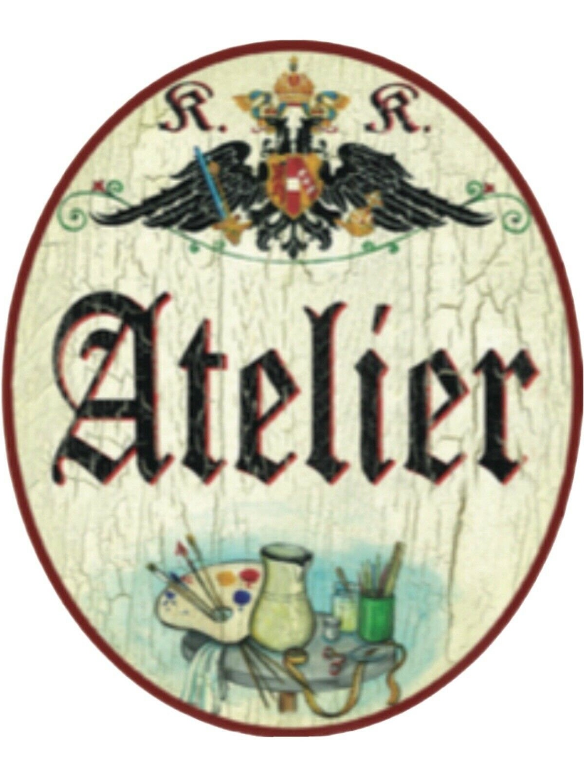 Kuk nostalgie holz schild atelier