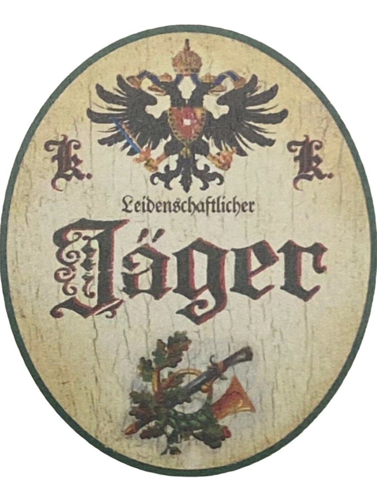 Kuk nostalgie holz schild  leidenschaftlicher jäger jagd