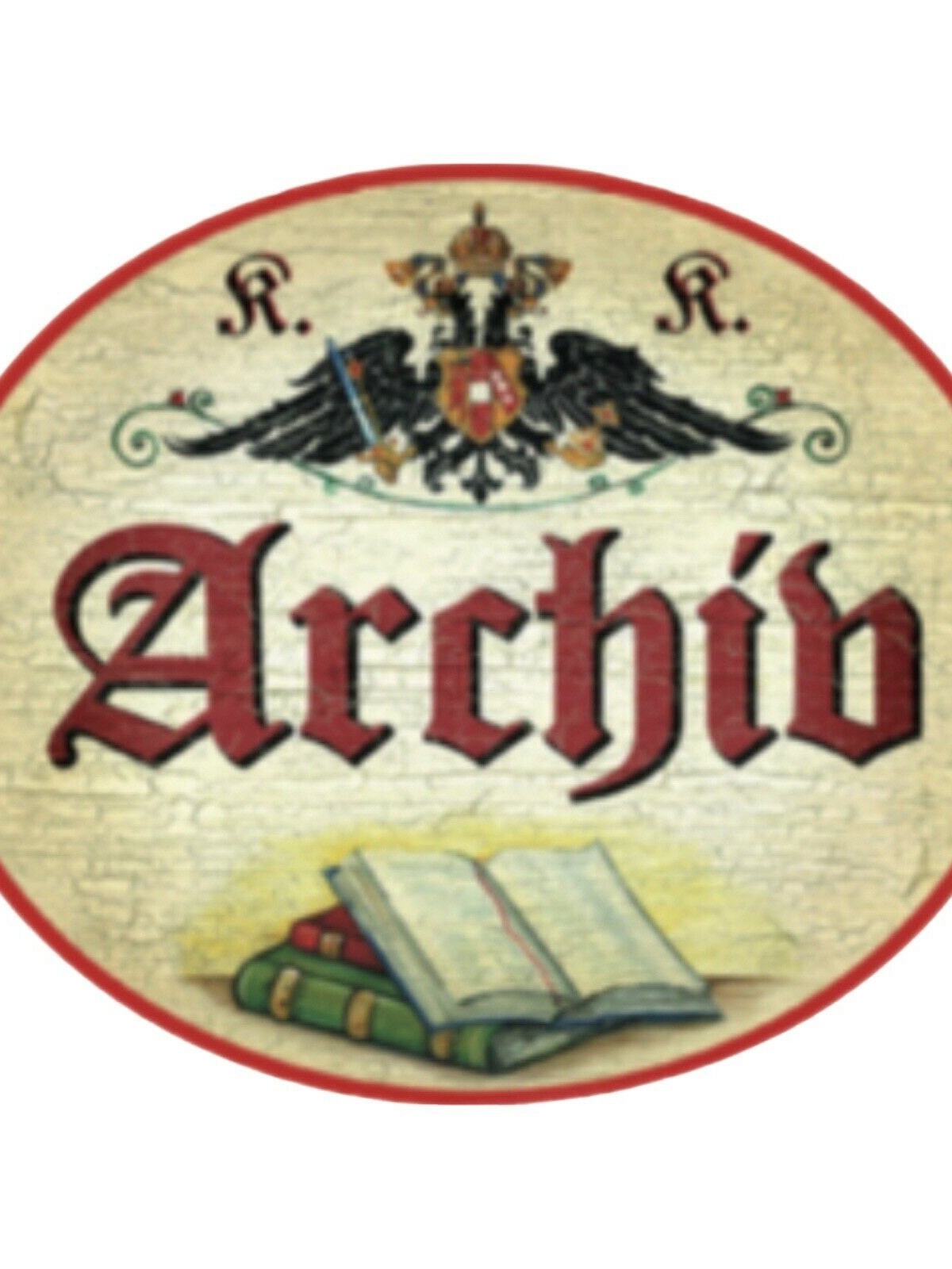 Kuk nostalgie holz schild archiv