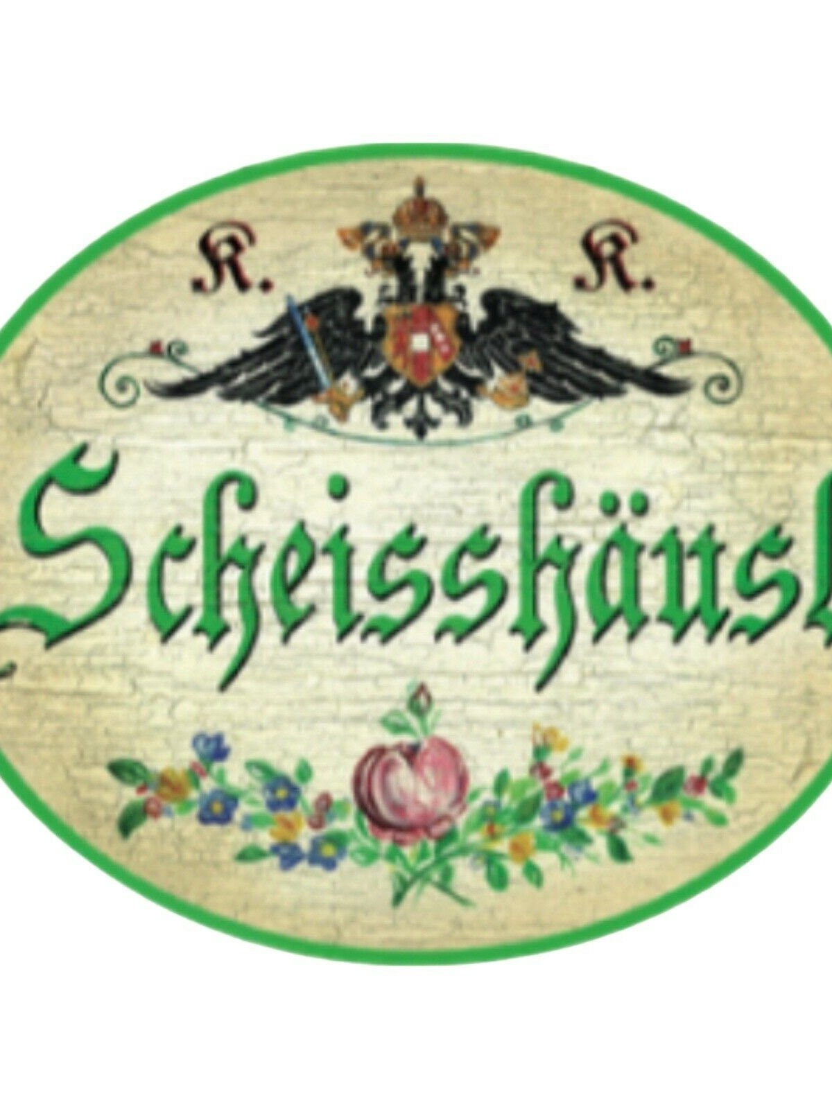 Kuk nostalgie holz schild scheisshäusl toilette wc