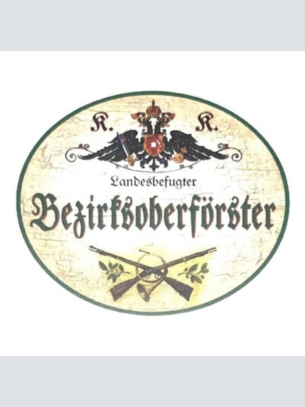 Kuk nostalgie holz schild bezirksförster förster