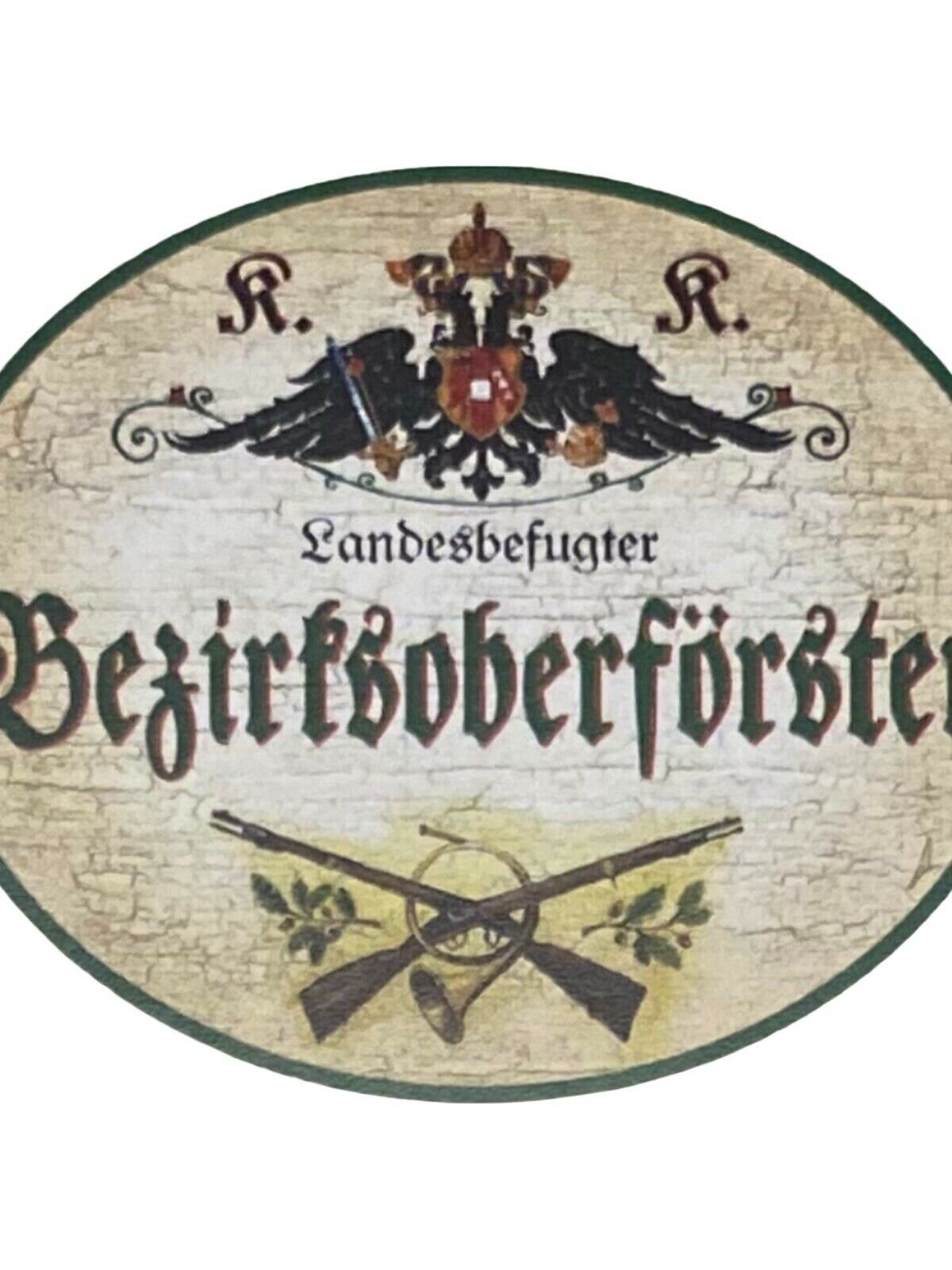 Kuk nostalgie holz schild landesbefugter bezirksoberförster förster