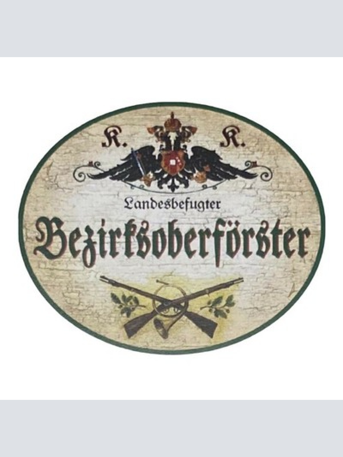 Kuk nostalgie holz schild landesbefugter bezirksoberförster förster