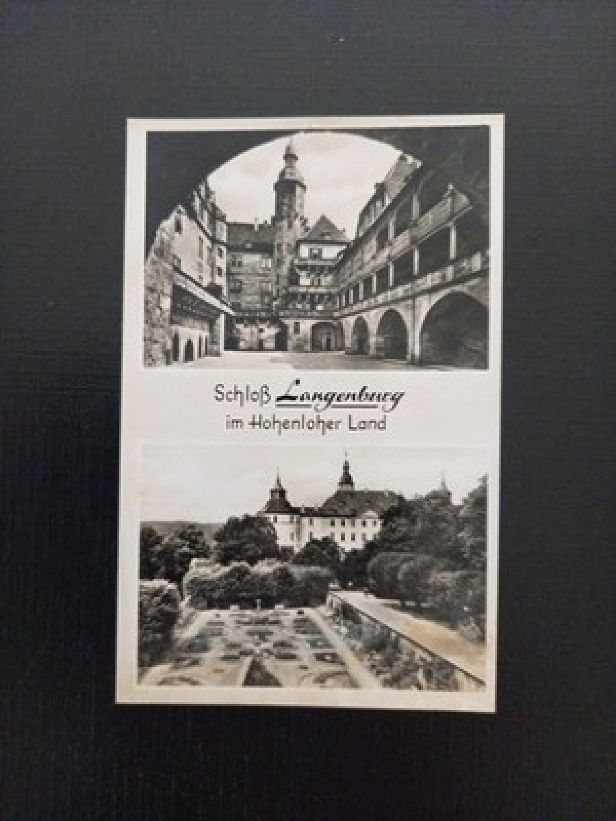 Schloß Langenburg Im Hohenloher Land Deutschland 180246 Gr