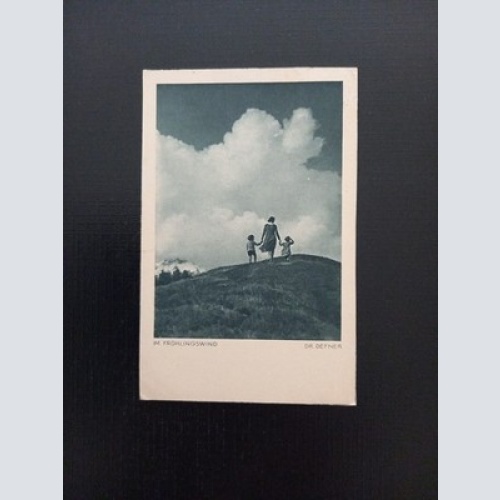 Im Frühlingswind Mutter Mit 2 Kinder Dr.Defner Deutschland 400269 Gr