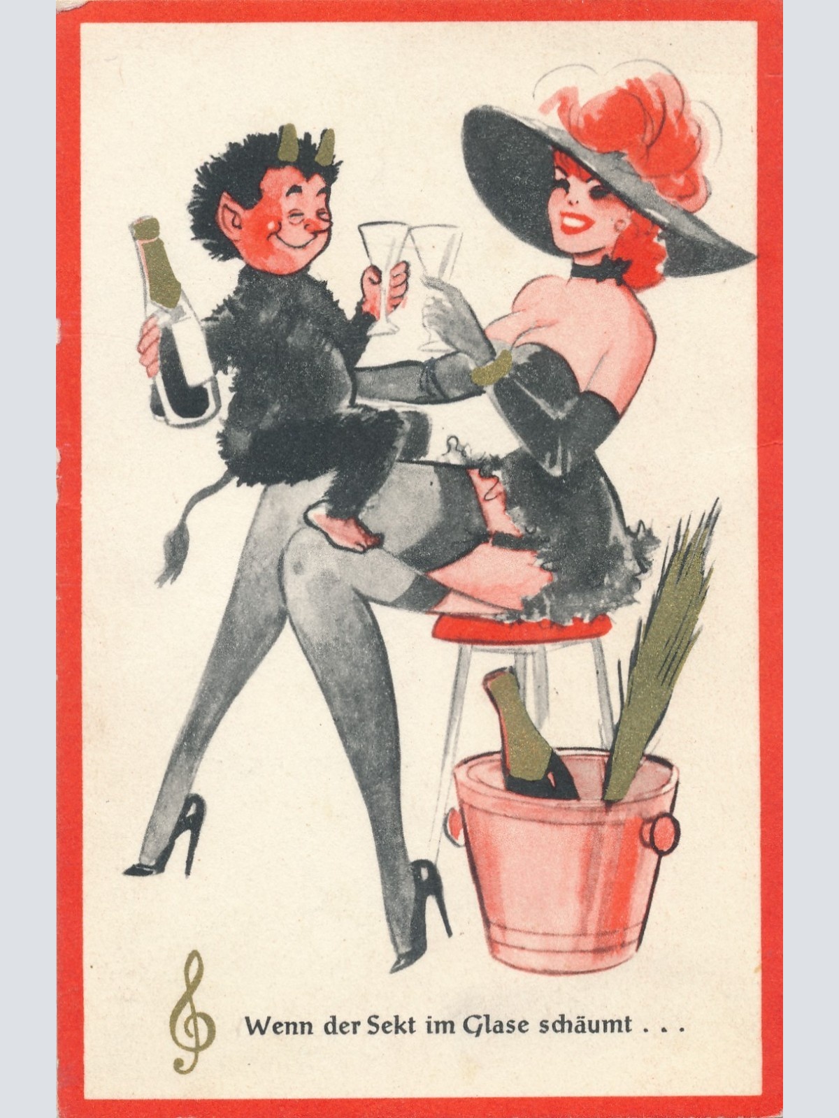 AK gruss vom Krampus Ansichtskarte (17313)