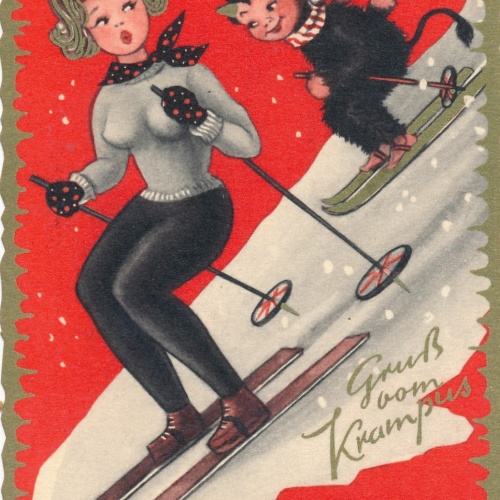 AK gruss vom Krampus Ansichtskarte (17312)