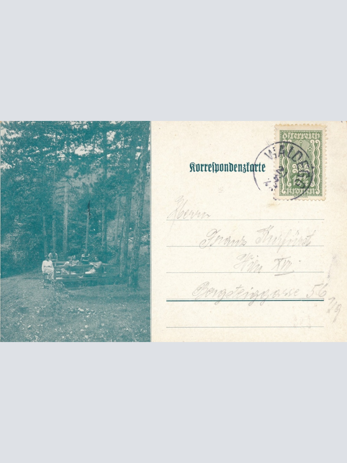 AK aus Genesungsheim Waldruhe aus Wopfing bei Waldeck Niederösterreich (17380)