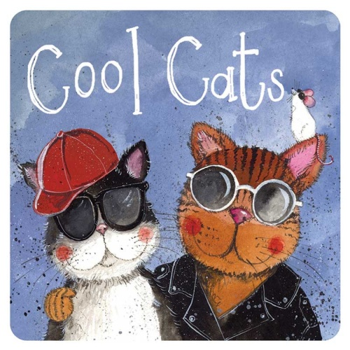 Alex Clark Untersetzer Cool Cat Katze