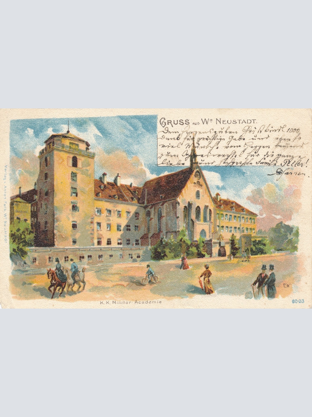 AK aus Wr. Neustadt K.K. Militär Academie Niederösterreich Ansichtskarte (18040)