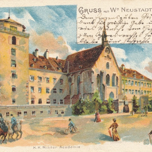 AK aus Wr. Neustadt K.K. Militär Academie Niederösterreich Ansichtskarte (18040)
