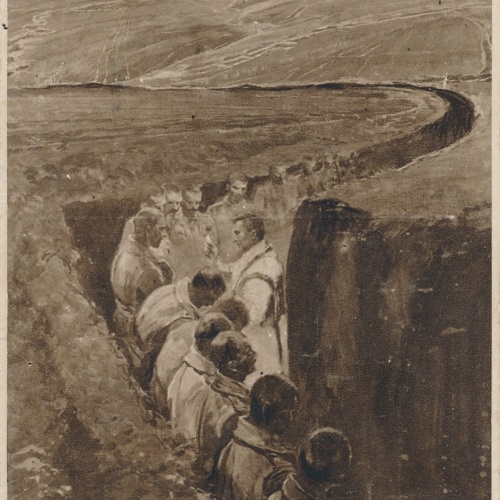 AK Militaria Soldaten im Schützengraben vor Zaqorze (18067)