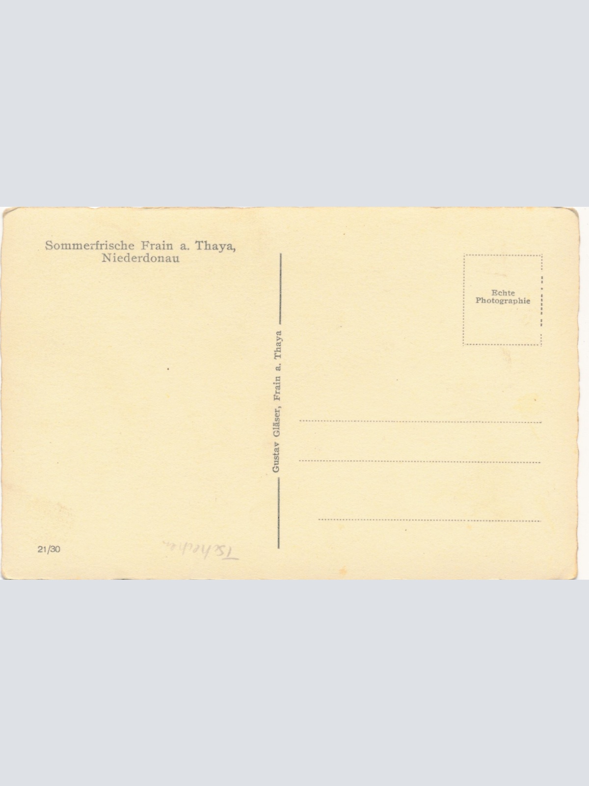 AK aus Frain an der Thaya Tschechoslowakei Ansichtskarte (18075)