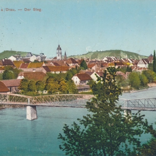 AK aus Marburg a. Drau der Steg Slowenien Ansichtskarte (18077)