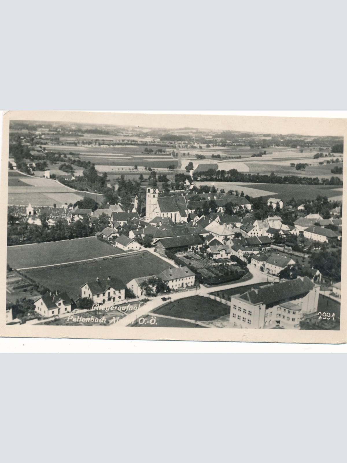 AK Fliegeraufnahme aus Pettenbach Oberösterreich Ansichtskarte (18182)