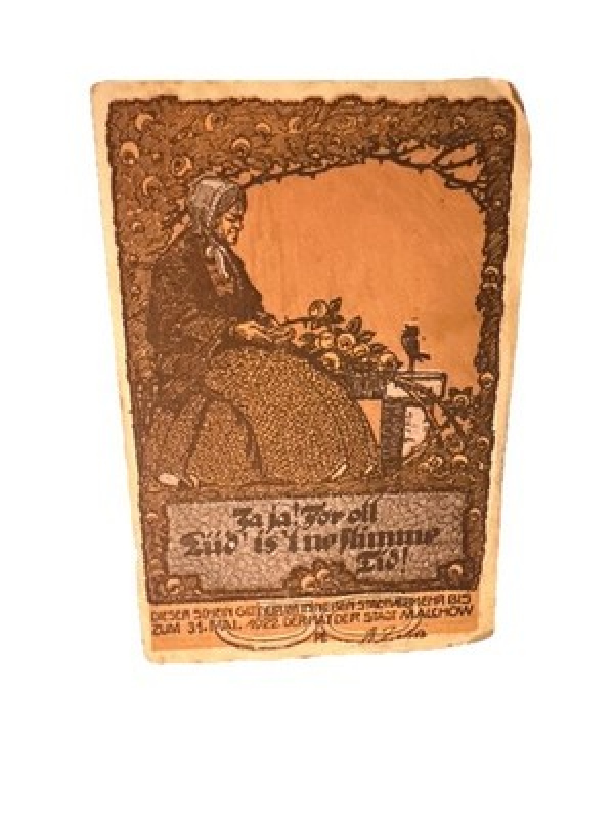 Notgeld  Malchow Reutergeld 1922