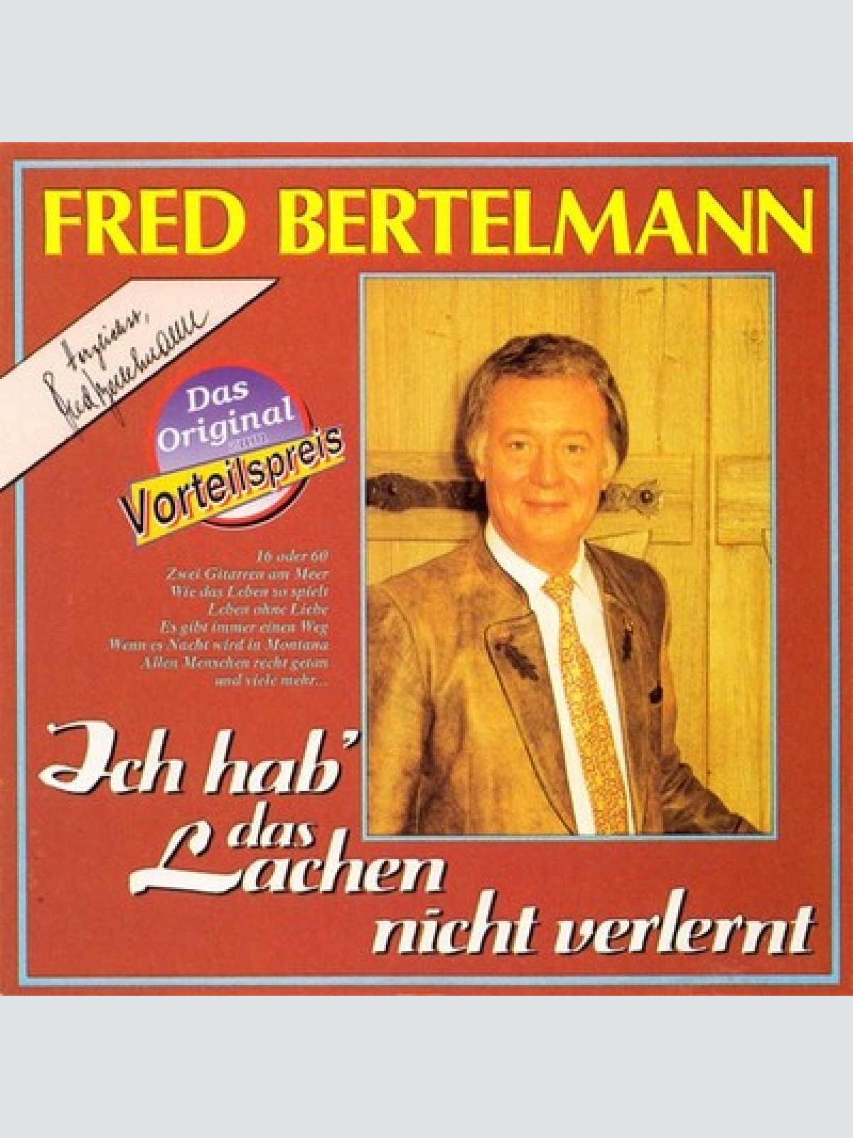 CD, Album Fred Bertelmann - Ich Hab' Das Lachen Nicht Verlernt