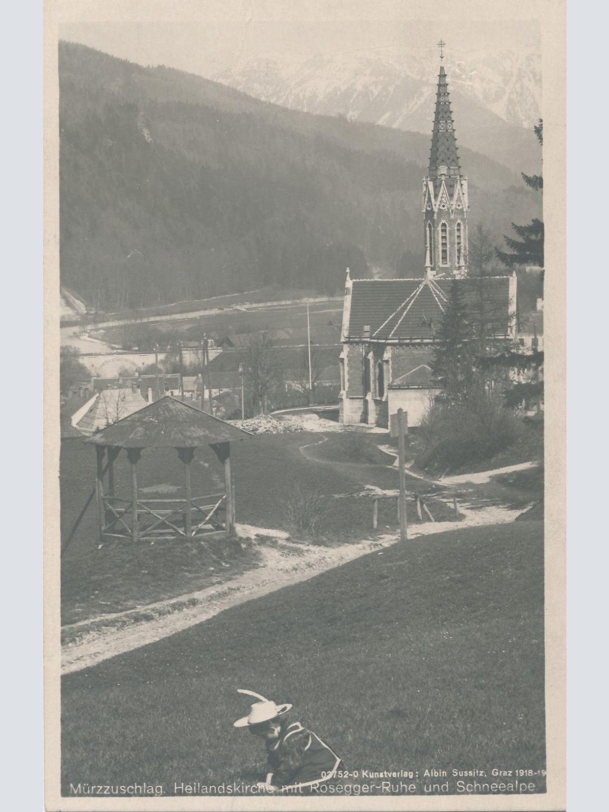 AK aus Mürzzuschlag Heilandskirche Steiermark Ansichtskarte (18111)