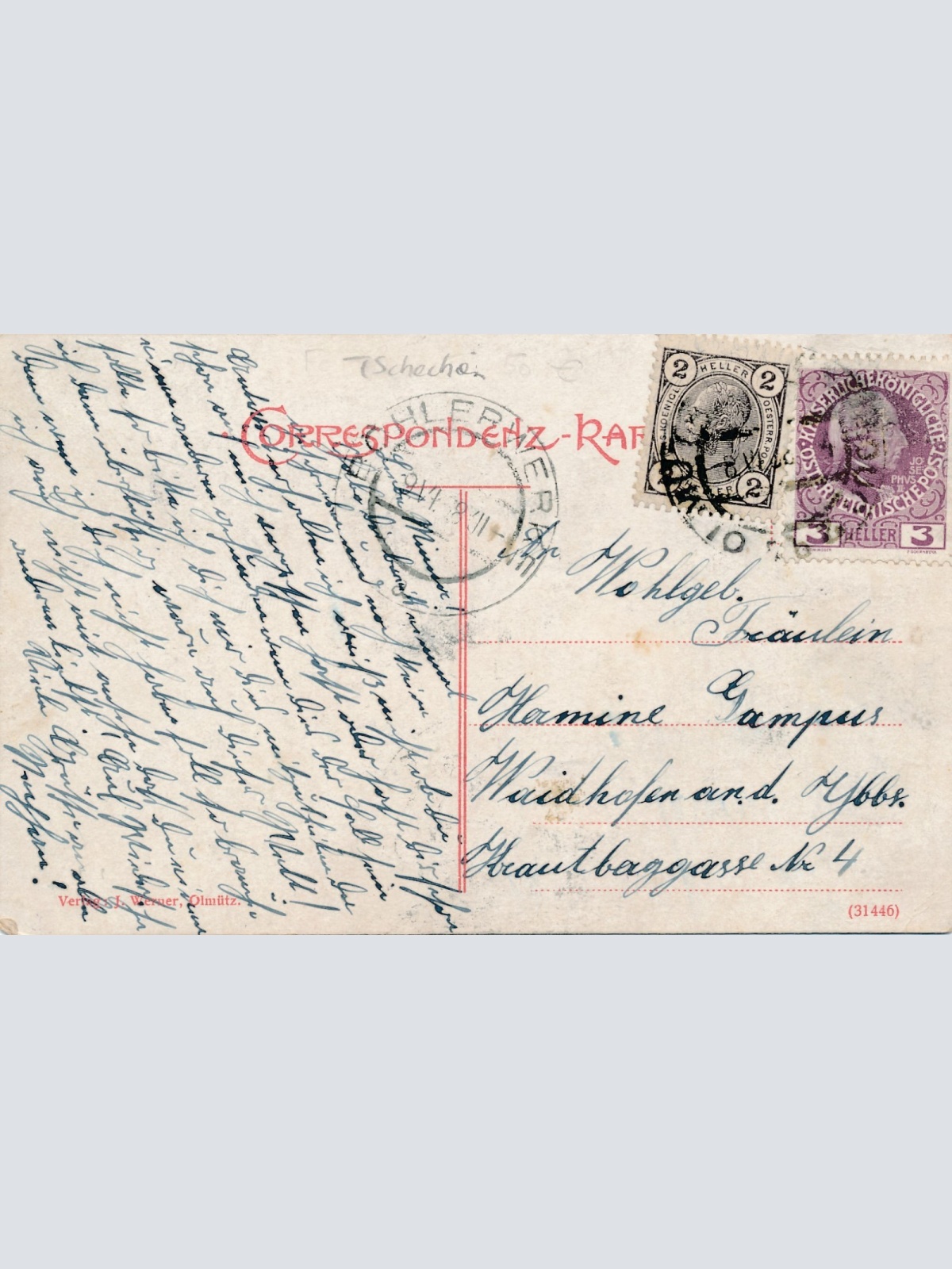 AK aus Olmütz Maria Theresia Tor Tschechoslowakei Ansichtskarte (18043)