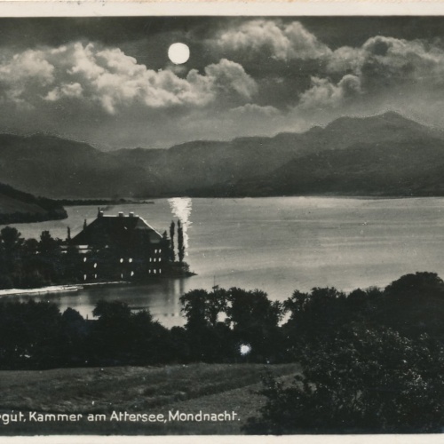 AK aus Kammer am Attersee Mondnacht Oberösterreich Ansichtskarte (18228)