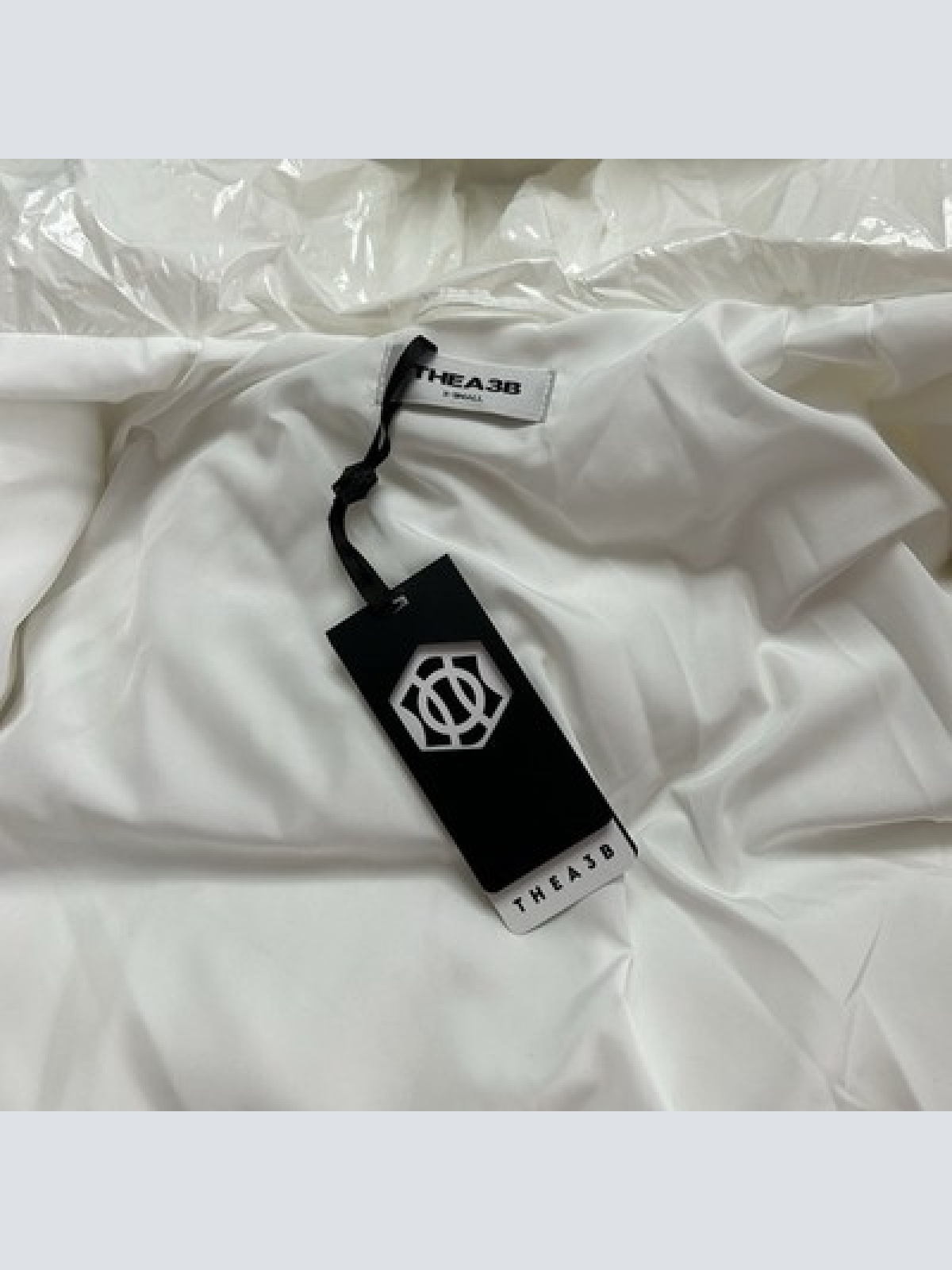 TheA3B Verse Logo Puffer Jacke Weiß Größe XS Neu mit Etikett WINTERSALE!