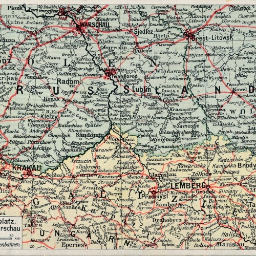 AK Militaria Östl. Kriegsschauplatz 3. Galizien - Lublin - Warschau (18064)