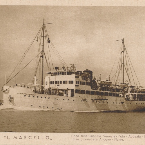 AK vom L. Marcello Dampfer Ansichtskarte (18171)