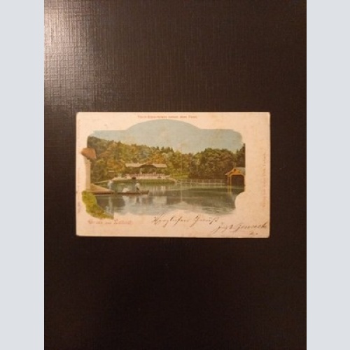 Laibach Teich Eislaufplatz Neben Dem Tivoli Gr