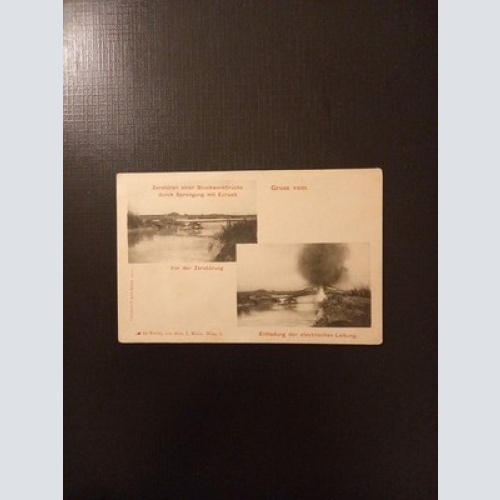 Vor Der Zerstörung Sprengung Mit Ecrasit Gr