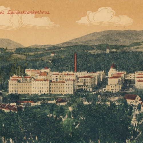 AK aus Graz Landeskrankenhaus Steiermark Ansichtskarte (18347)