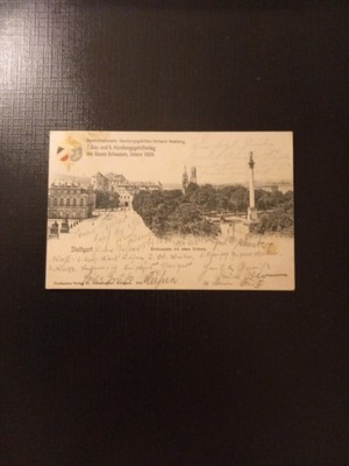 Stuttgart Schloßplatz Mit Altem Schloss Gr